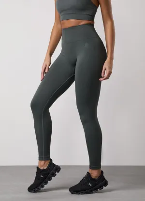Gym King Sculpt Seamless Legging - Green Smoke For Teens Stretch Fit