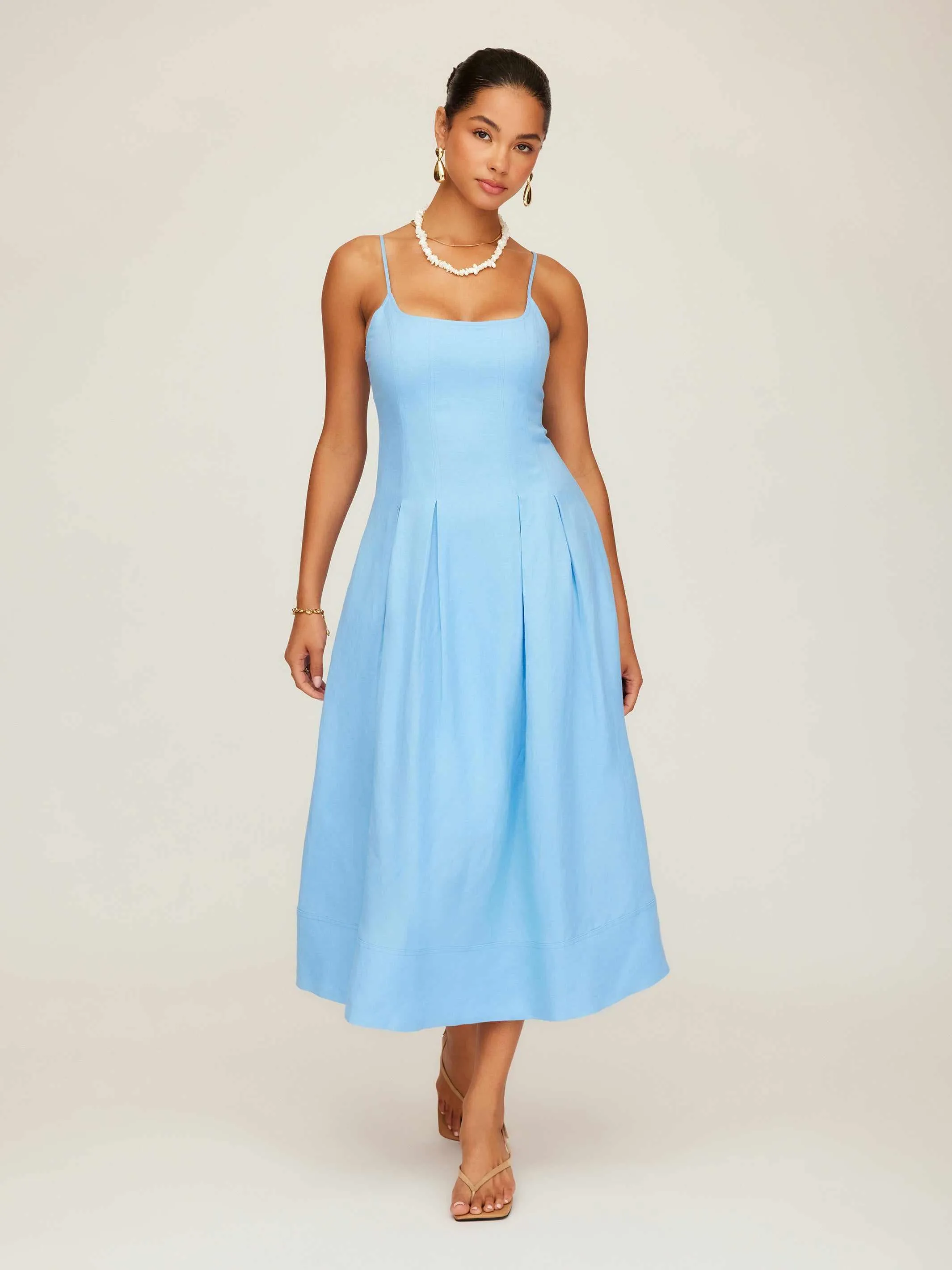 Jessa Midi Dress Unique Print