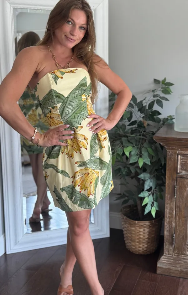 Foster Strapless Mini FlatlockSeam Jewel-Tone