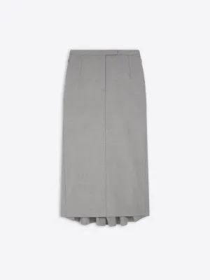 Tailored wool skirt Luxury Trim Fresh Look