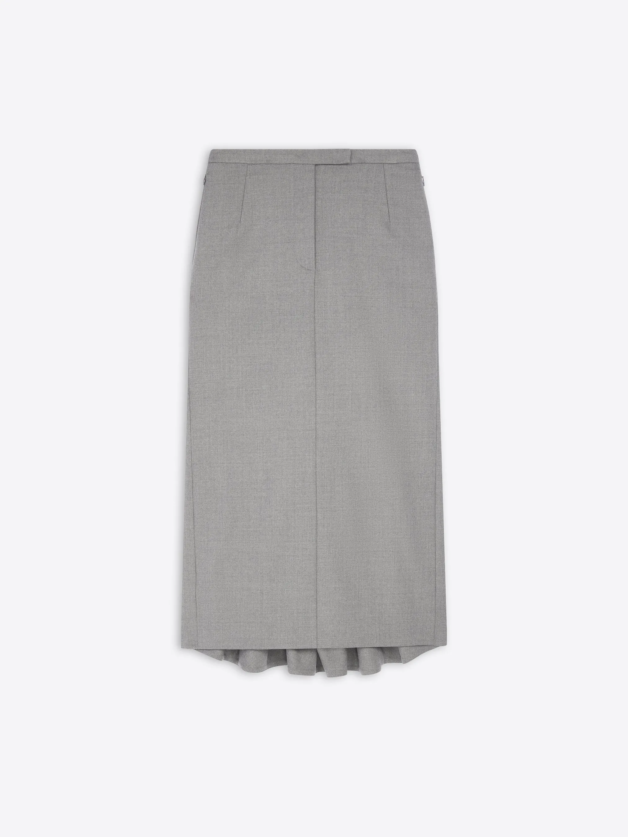 Tailored wool skirt Luxury Trim Fresh Look