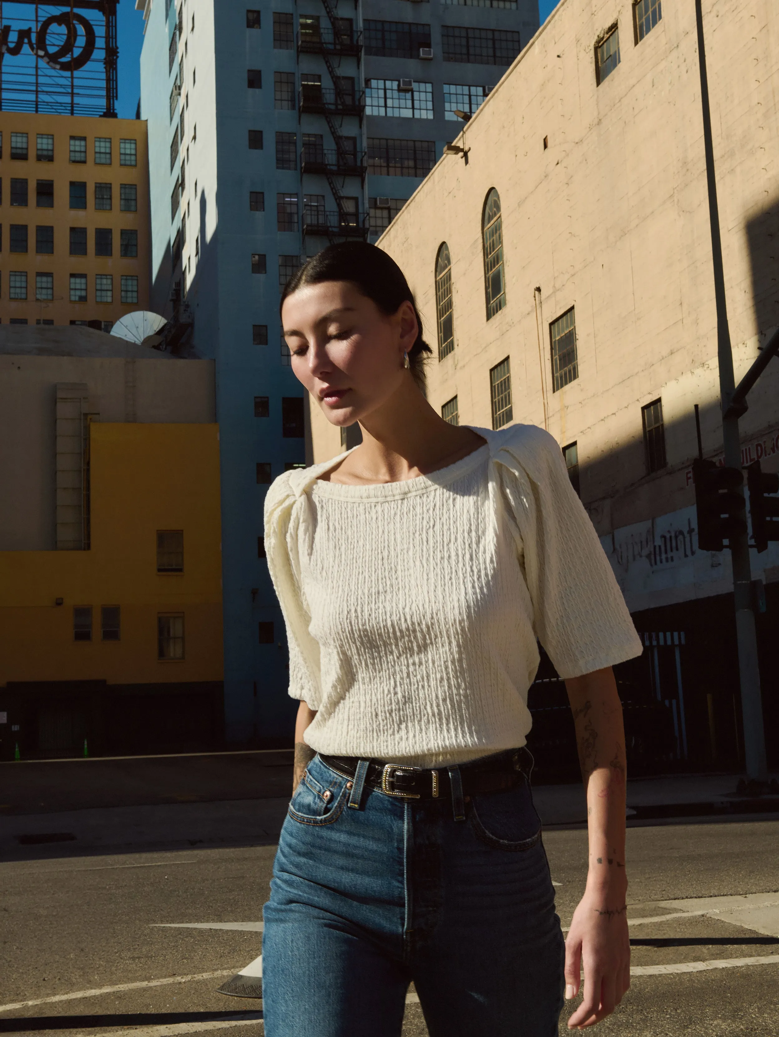 Cozy Feeling Deana Textured Tee