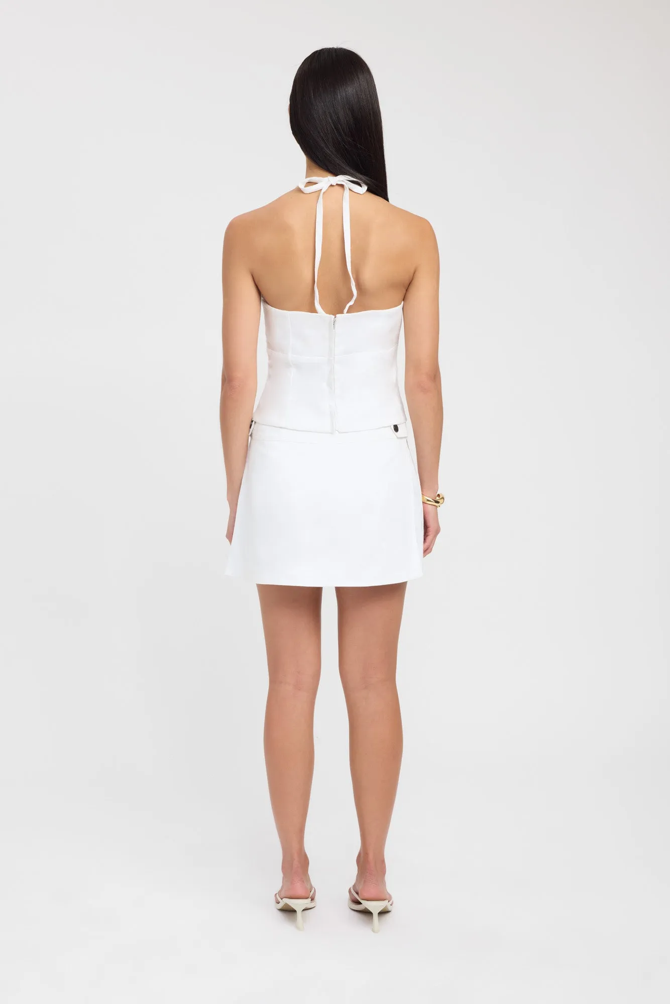 Contrast Panel Palm Skort