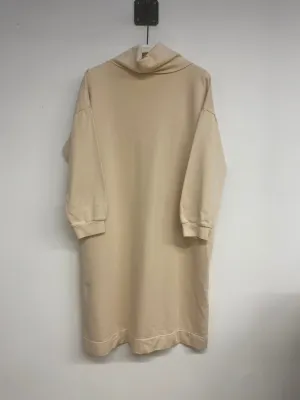 Essential Piece Work Appropriate Orini Organic Cotton Felpe Dress in Cream