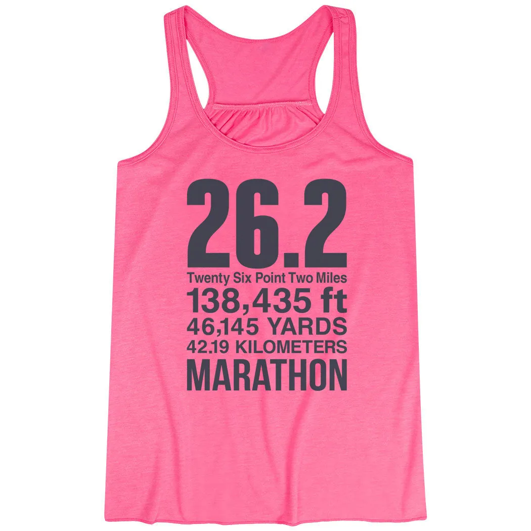 Training Outfit Flowy Racerback Tank Top - 26.2 Math Miles