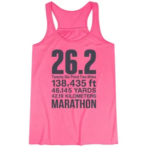 Training Outfit Flowy Racerback Tank Top - 26.2 Math Miles