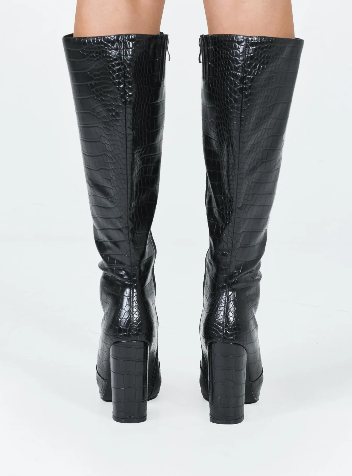 Flexible Comfort Stamper Boots Black