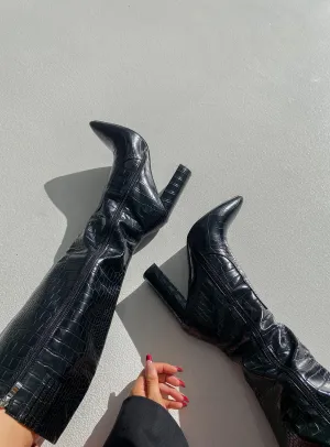 Stamper Boots Black Impact protection Cushioned heel