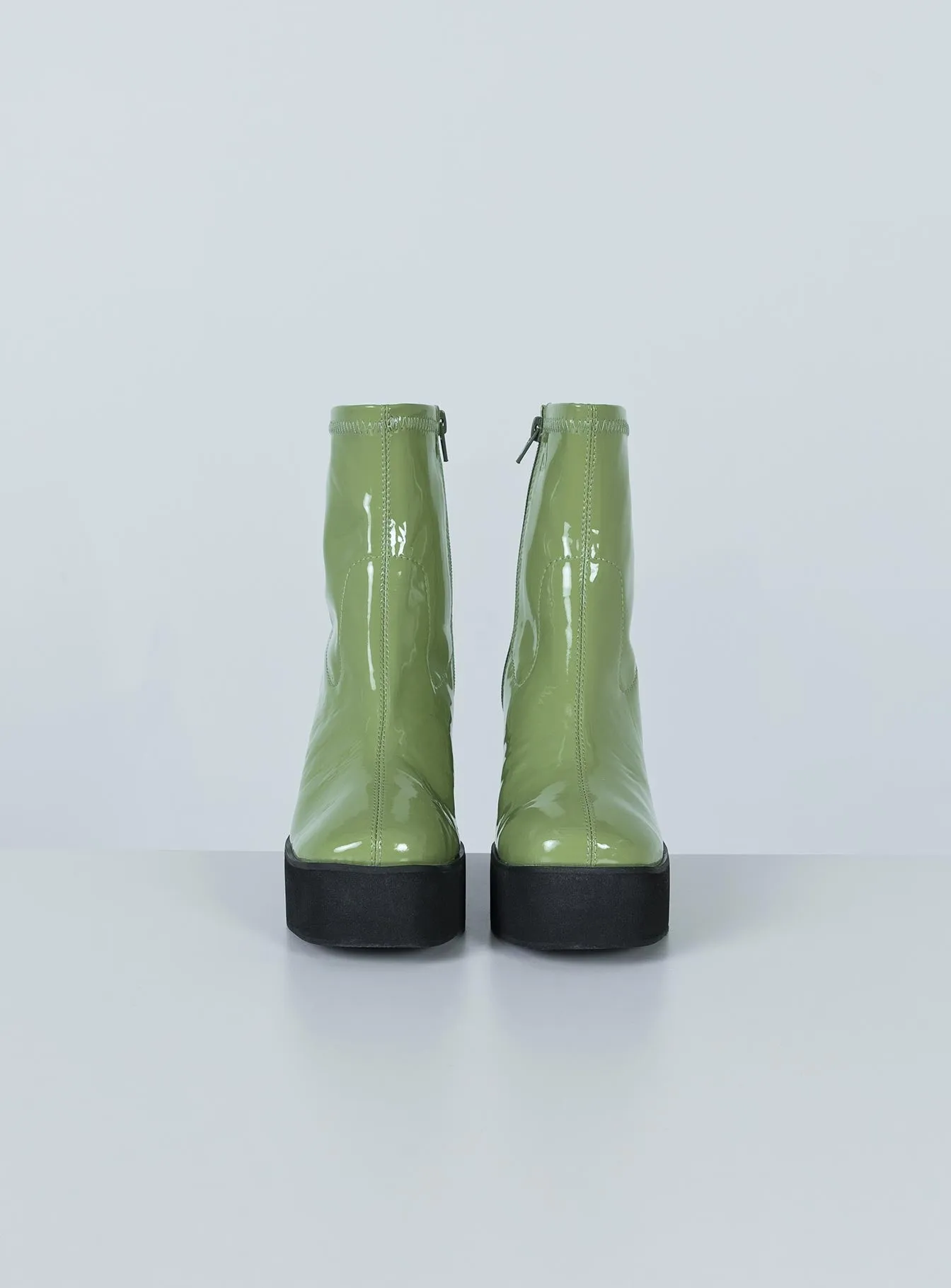 Breathable Comfortable Linings Stillwater Platform Boots Green