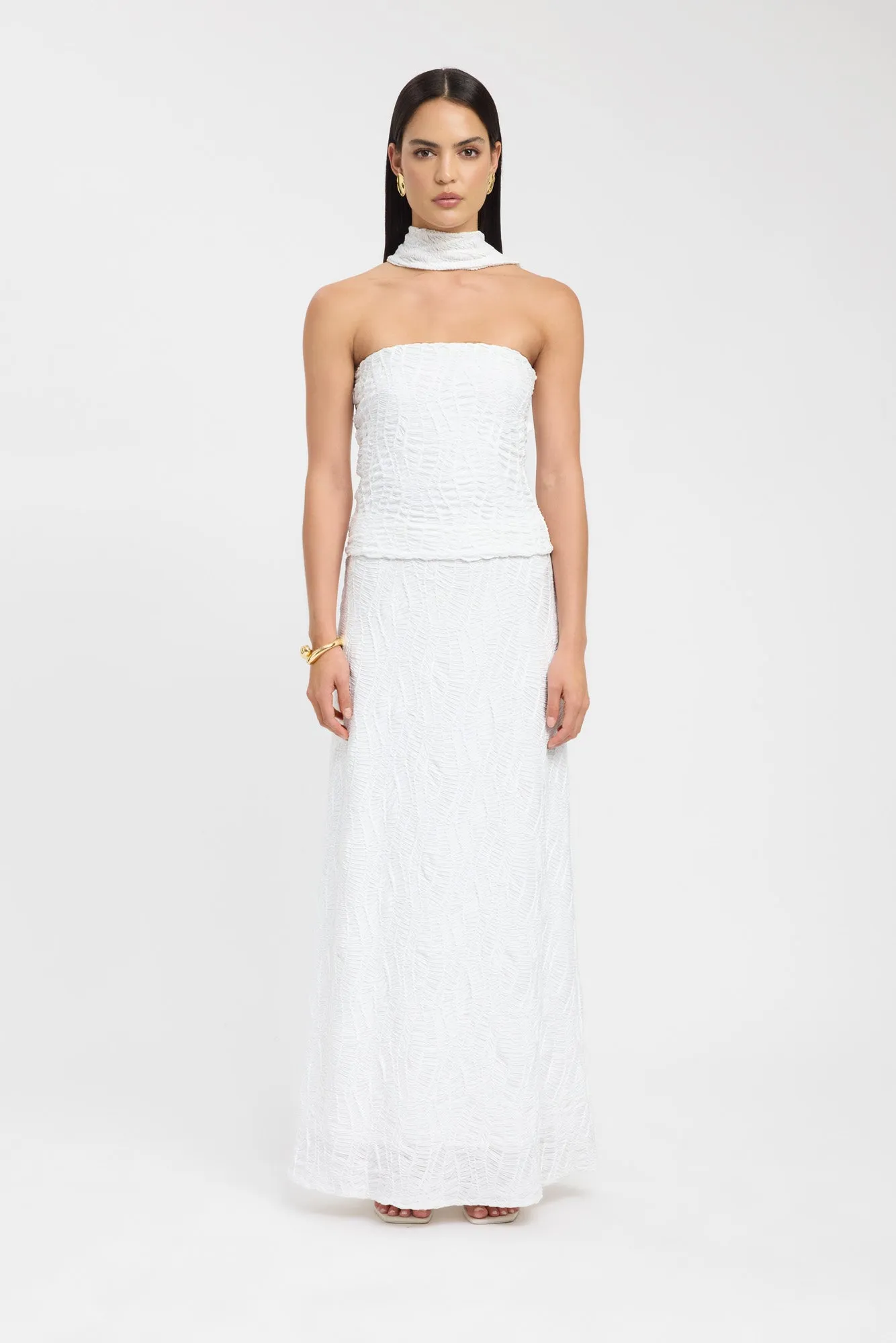 Casual Wear Slim Fit Band Fifi Maxi Skirt