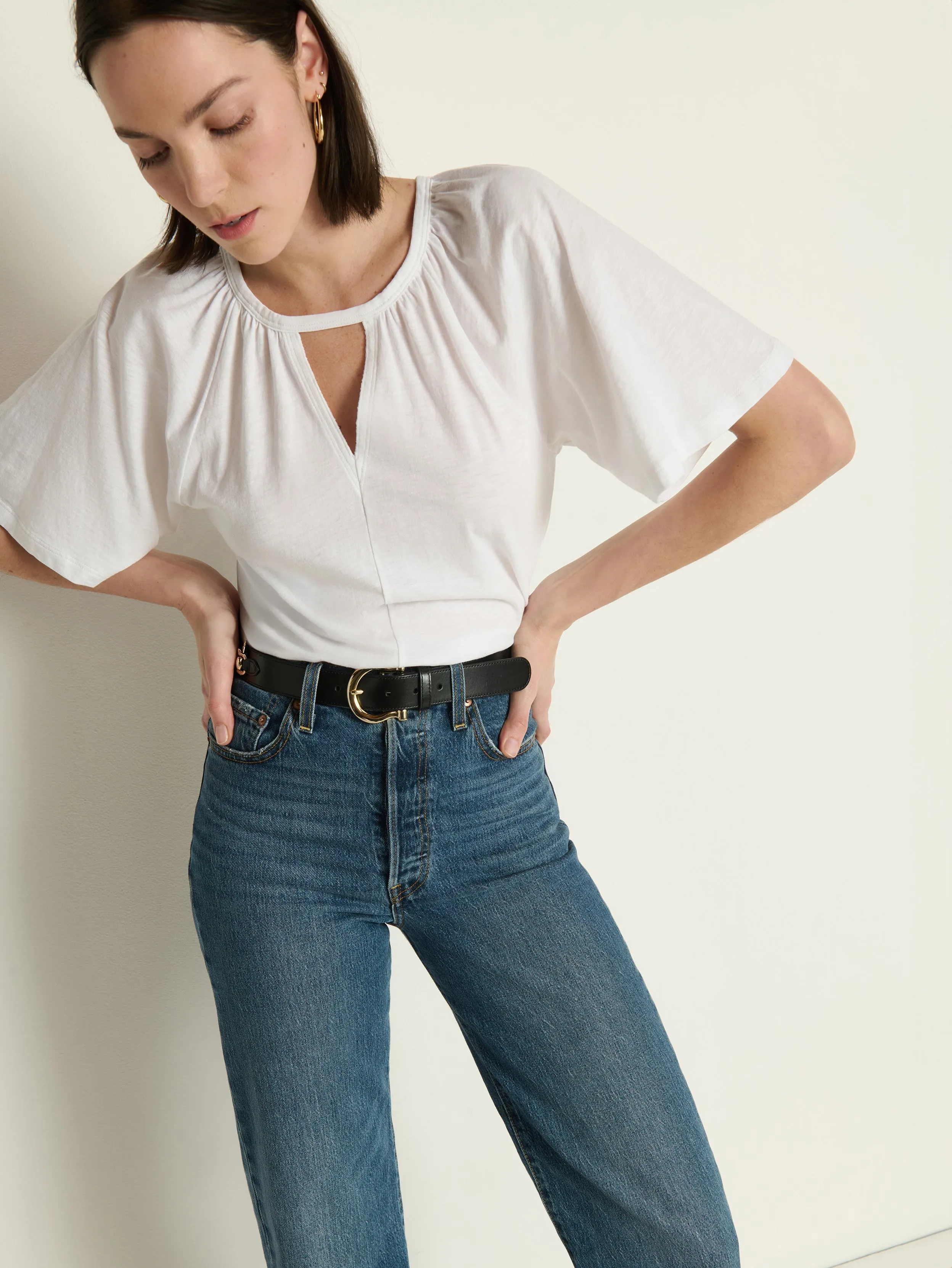 Chilly Layer Tracy Keyhole Top