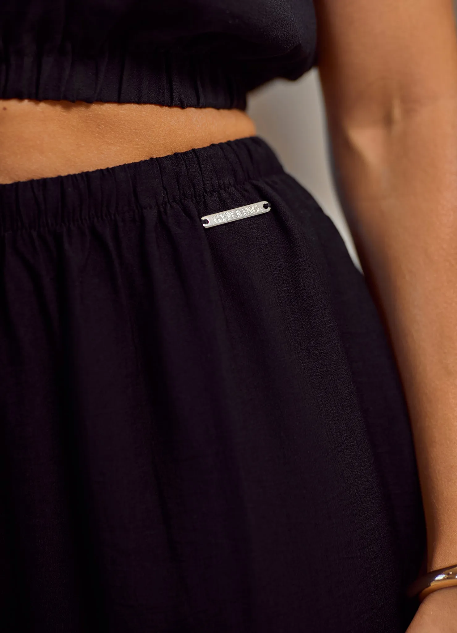 Gym King Signature Woven Trousers Petite - Black LightweightComfort