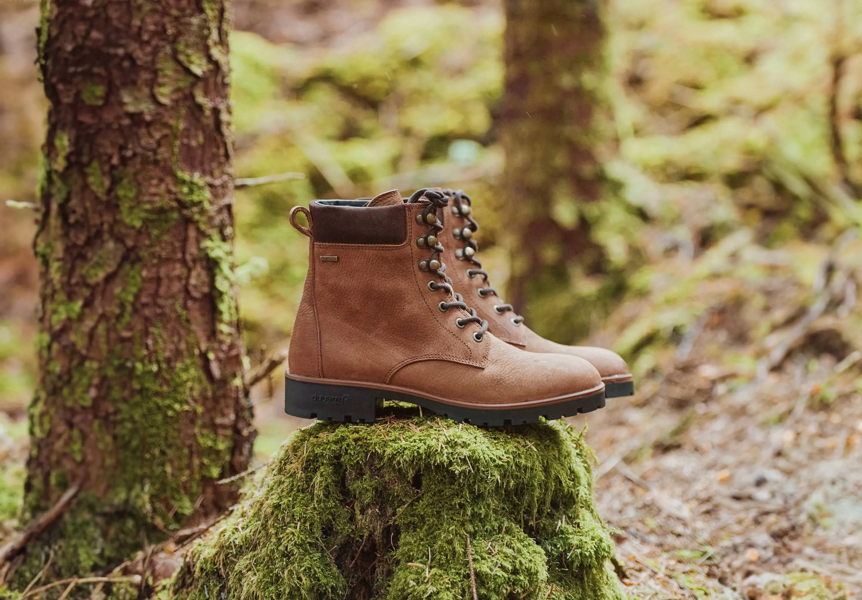 Strokestown Ladies' Lace Up Ankle Boots - Brown Thermal Core Snowy Path Insulated Stylish Explorer