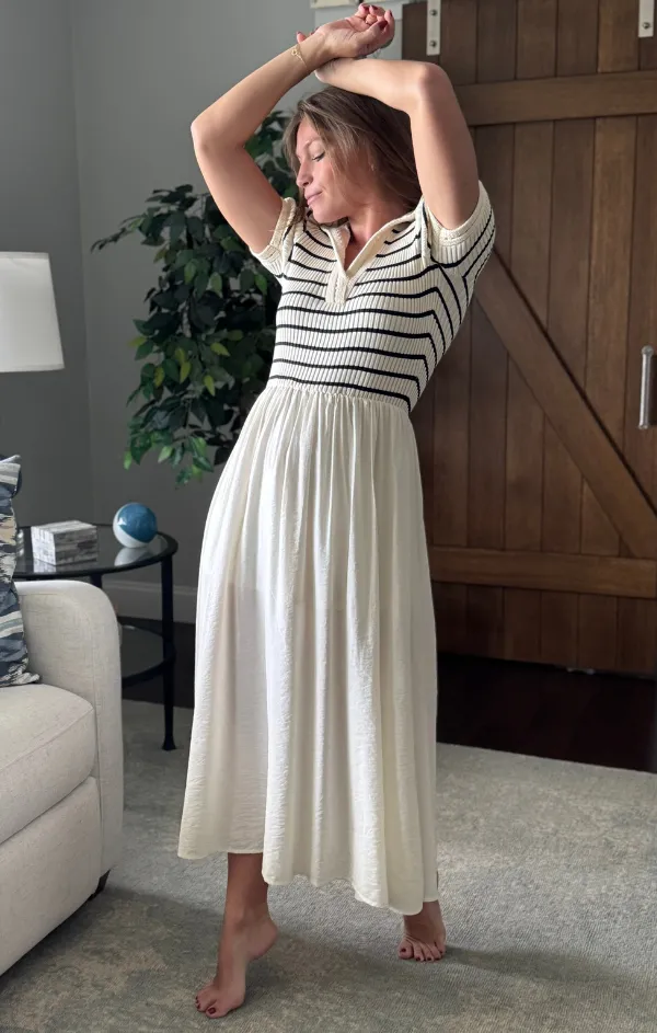 Helm Polo Twofer Dress Classic structured dress everyday elegance