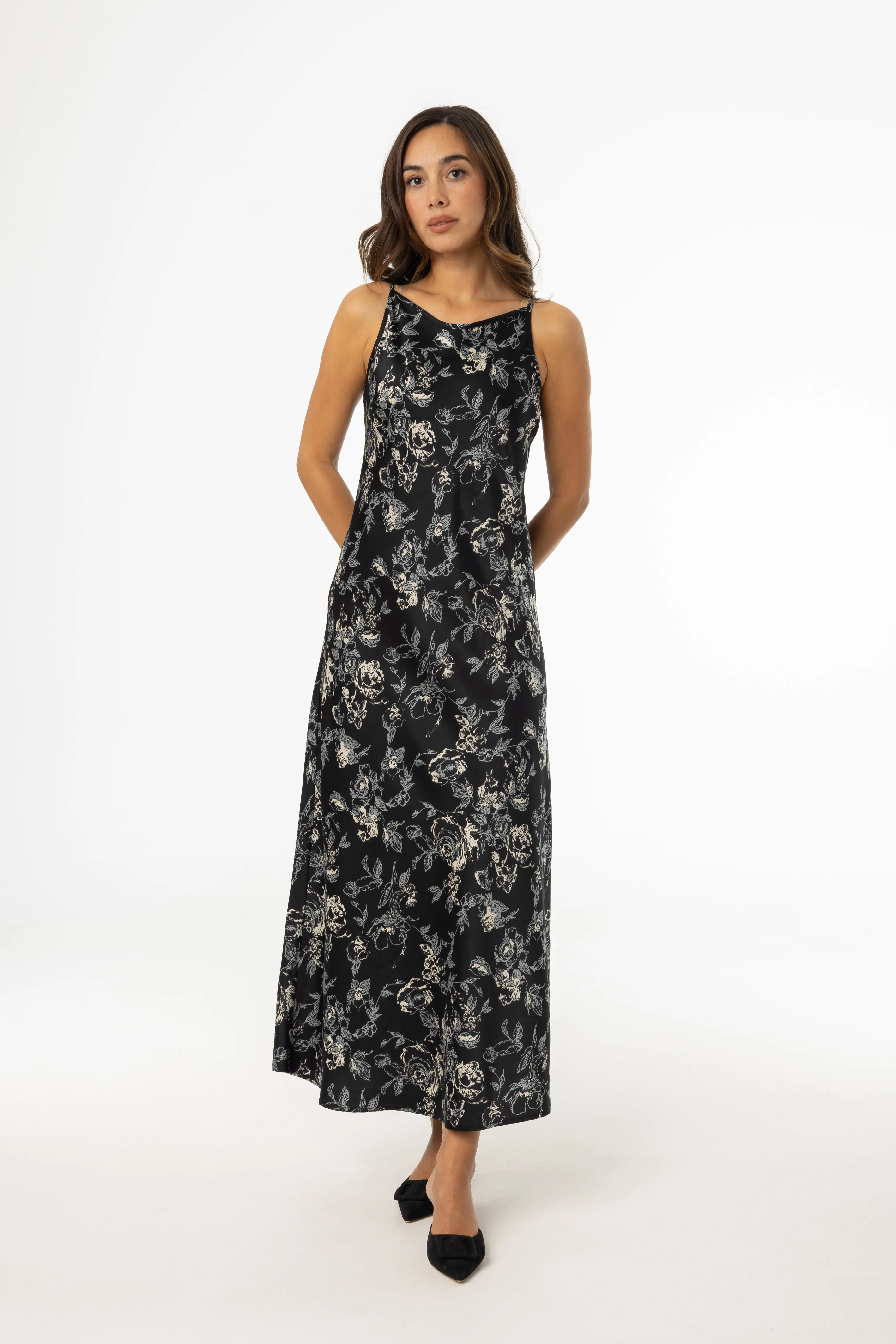 Confident Mood Multi Floral Printed Slip Dress