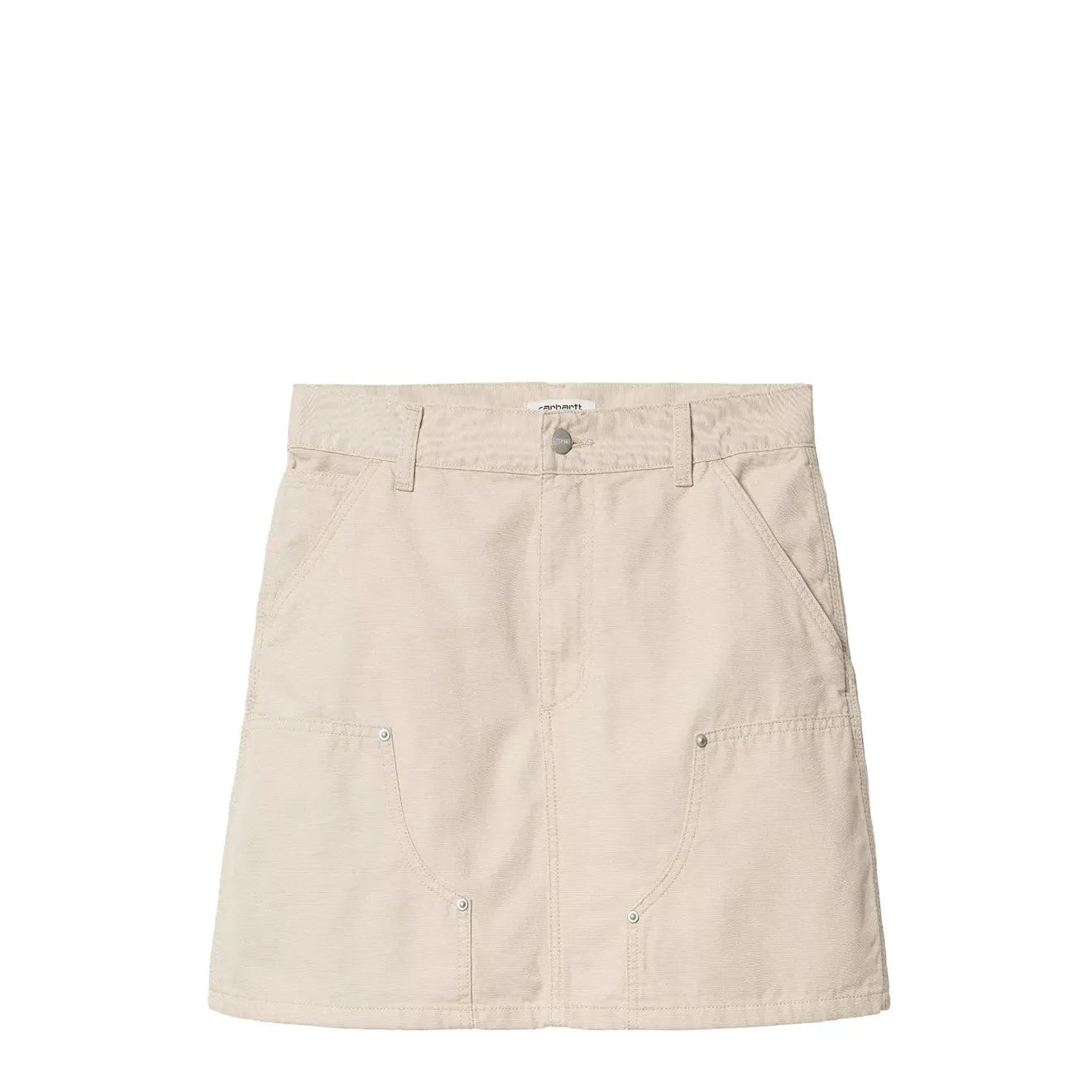 Fresh Texture Carhartt WIP Womens Maeve Double Knee Skirt Fleur De Sel Stone Washed
