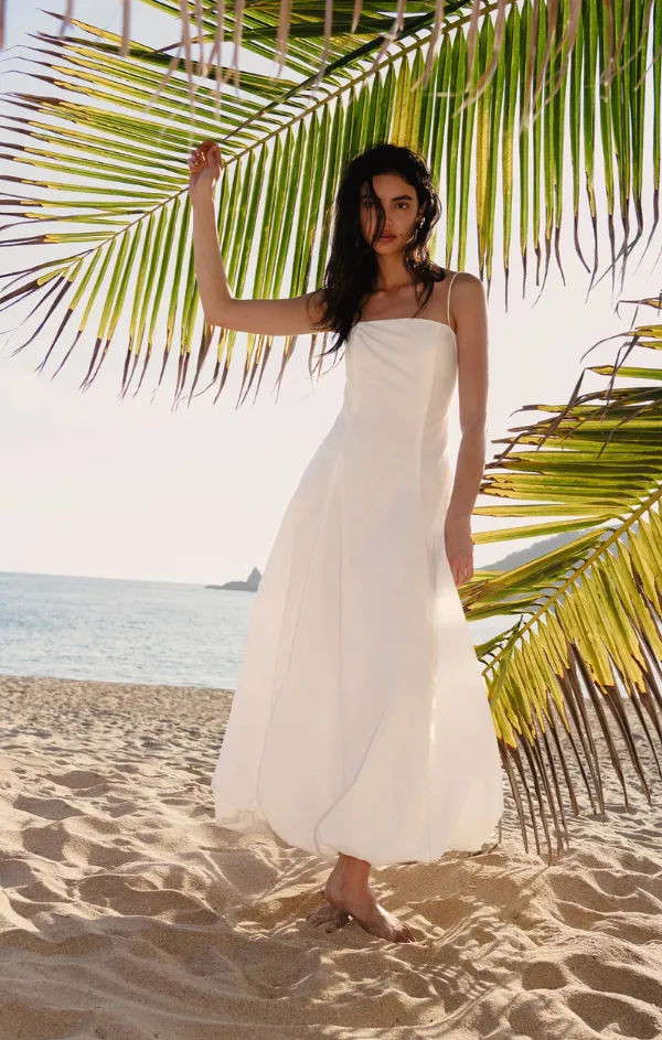 Sylvie Maxi Dress Minimalist Waistband Timeless Design