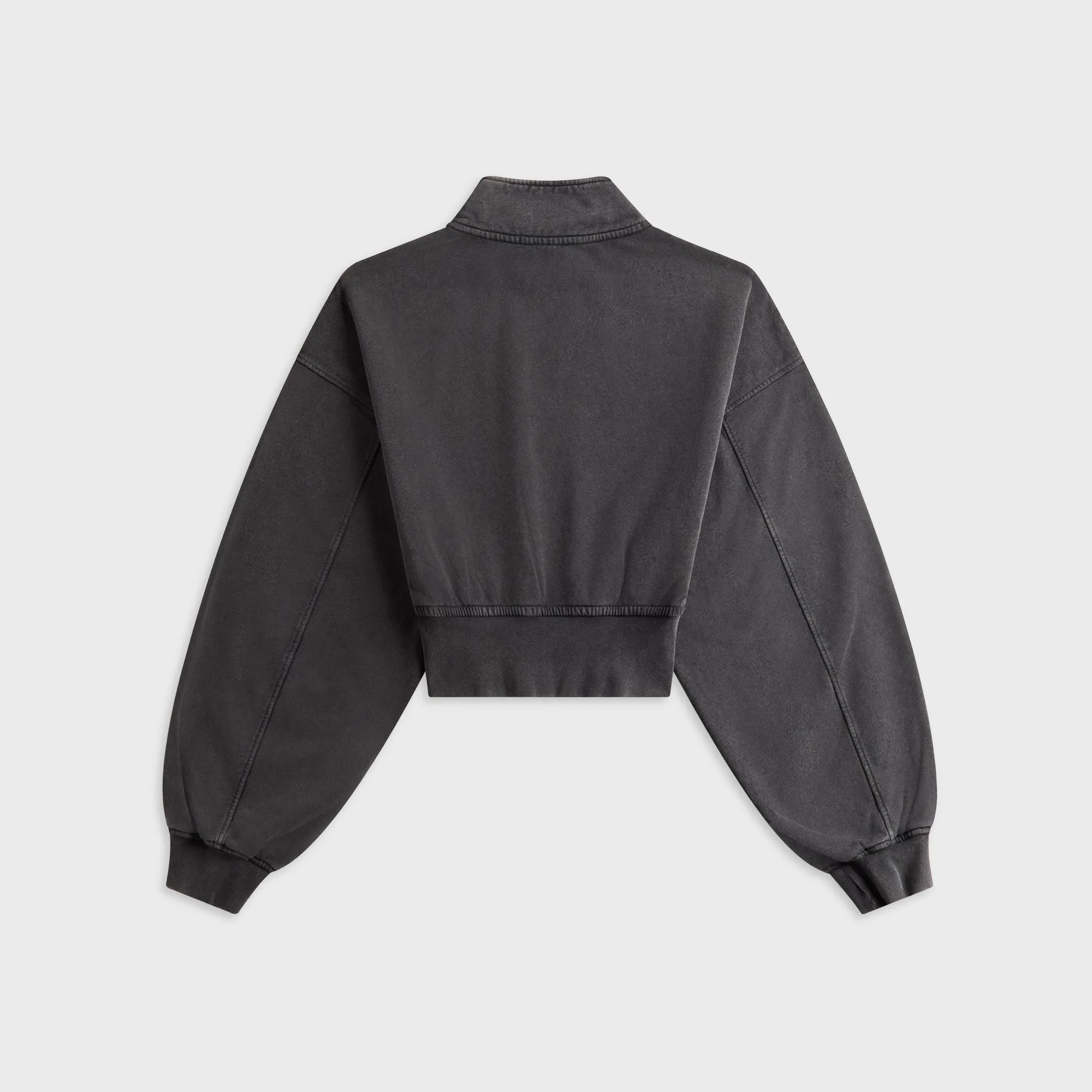 T by Alexander Wang Cropped Half Zip Pull Over - Washed Asphalt product shiny accents appeal
