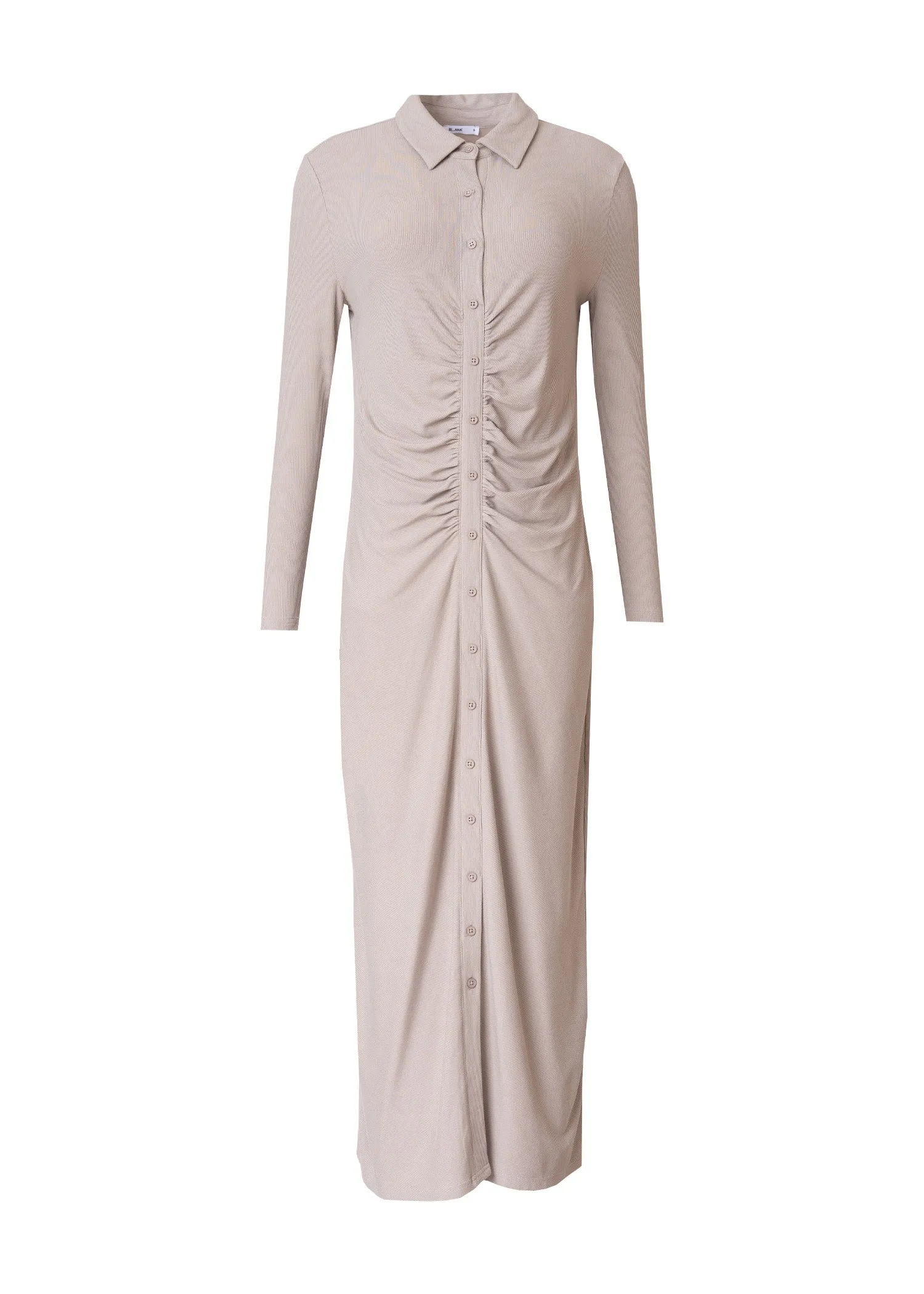 Tan Cardi Ruched Maxi Celebrity-Inspired Sleek And Stylish
