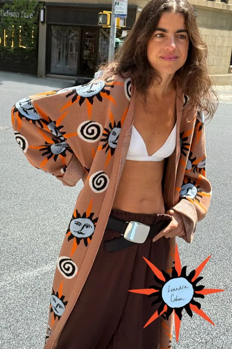 Tan Sun Cardigan Layer Option