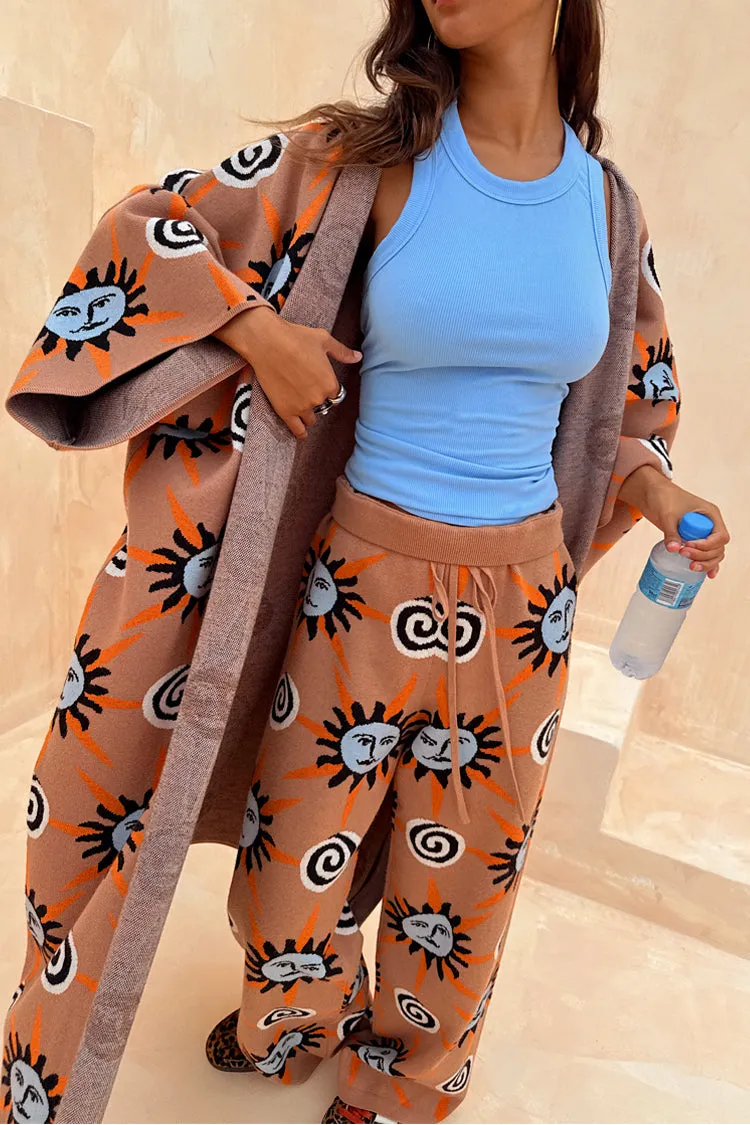 Tan Sun Trousers Minimal Fashion Polished Edge