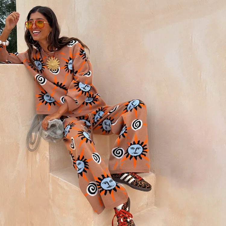 Tan Sun Trousers Natural Drape