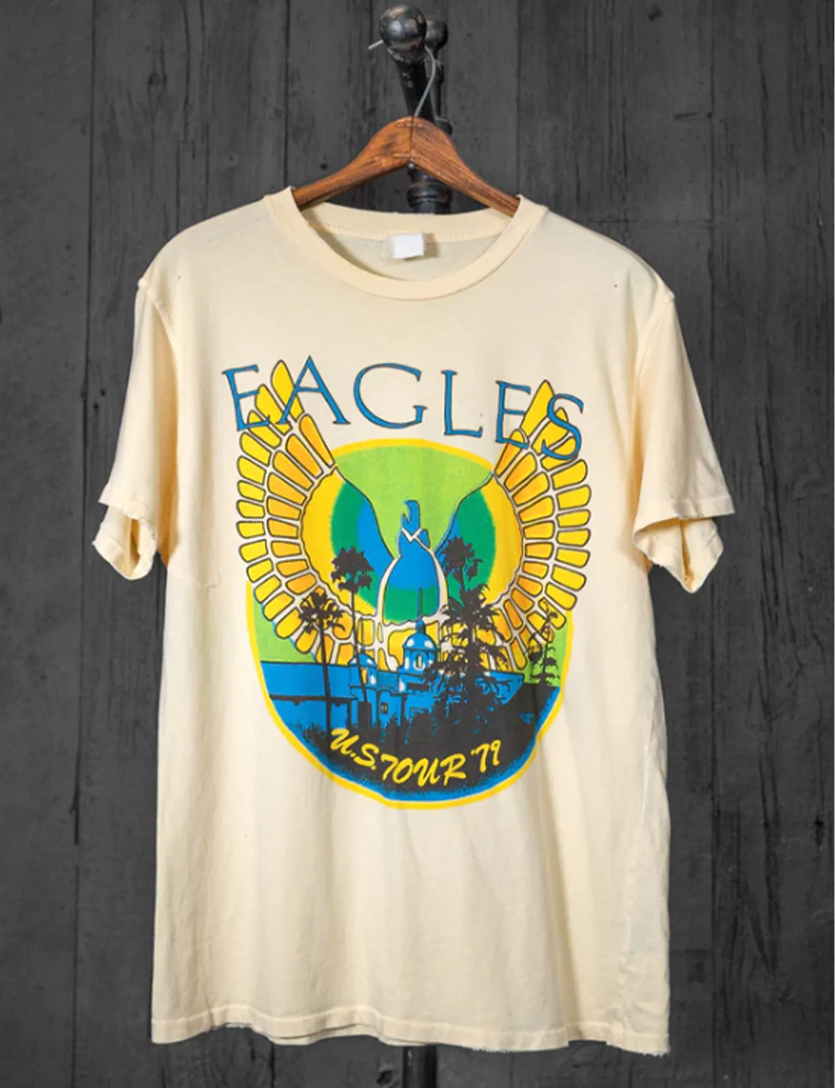 The Eagles Crew Tee, Mellow Yellow Comfy Vibes