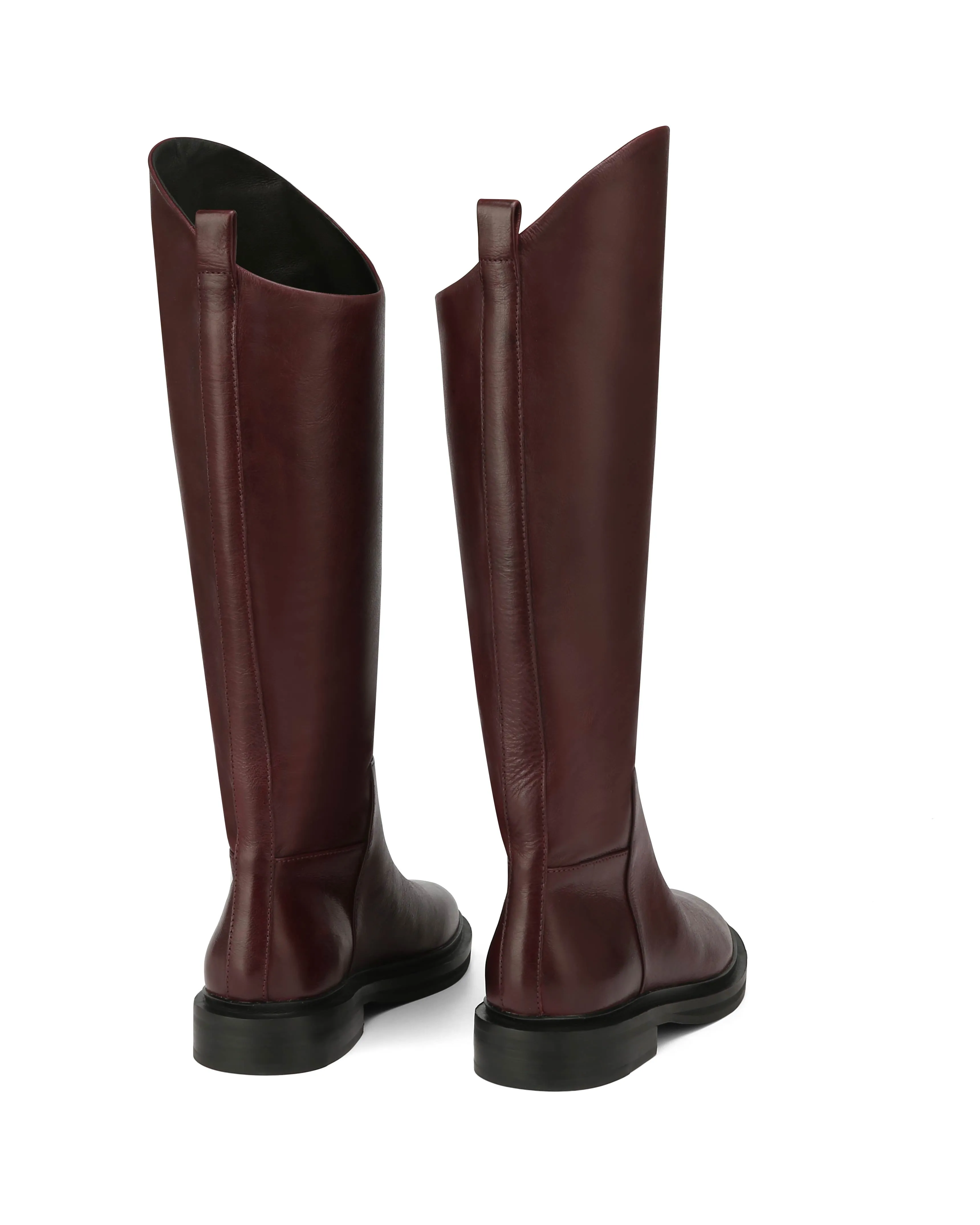 Saint Burgundy Leather Shaft Height Options