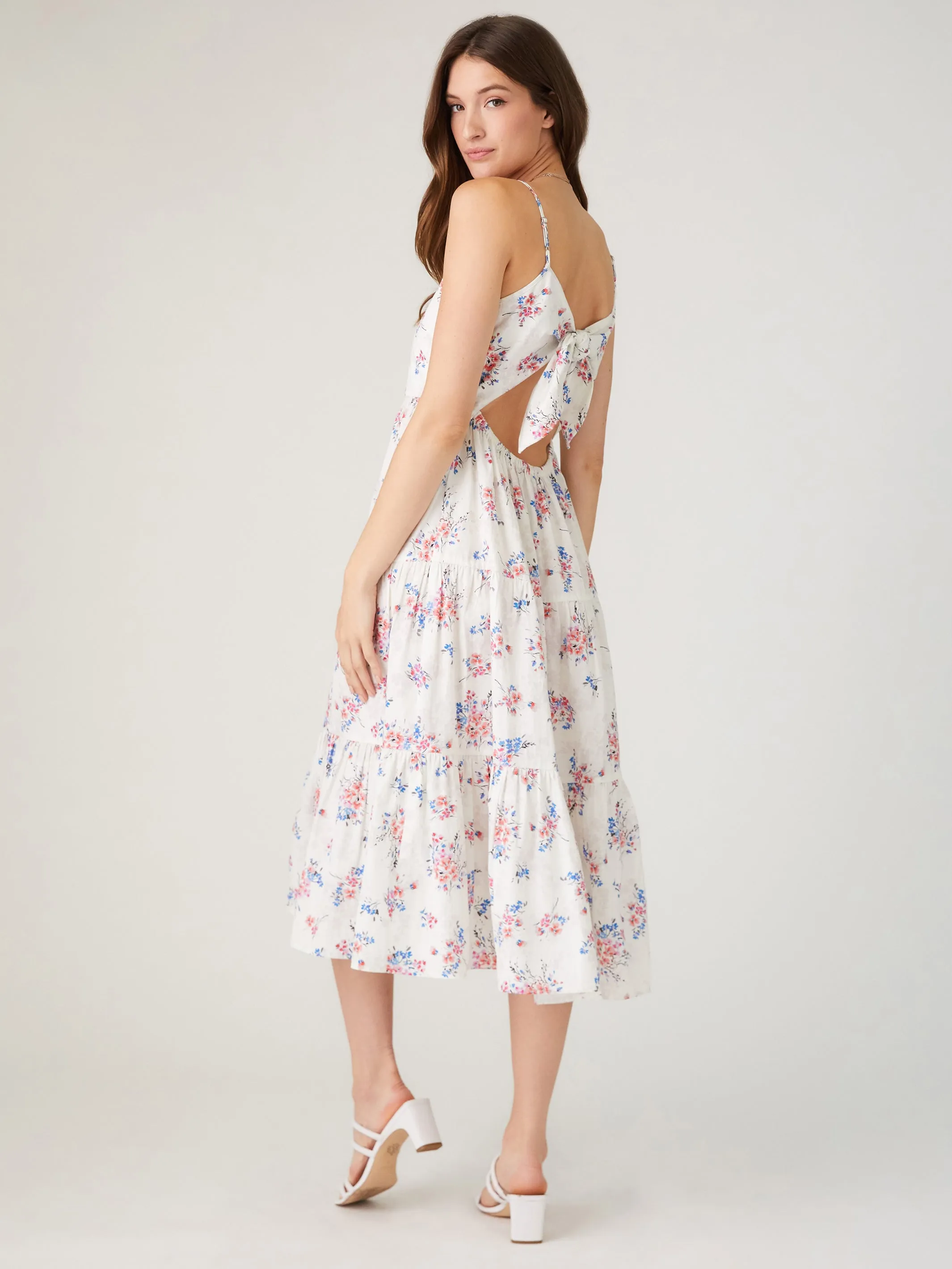 Tie-Back Midi Dress Soft Glide