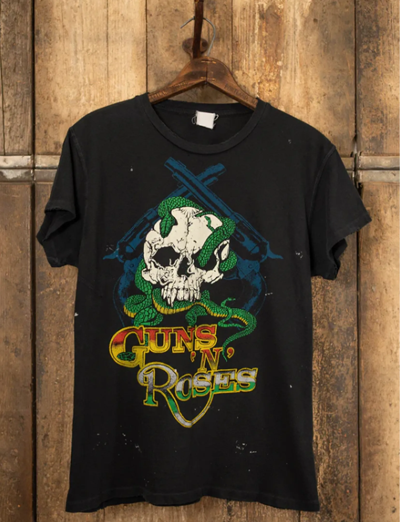 Guns N Roses Reckless Venom Tee, Coal Streetwear attitude Elastic waist