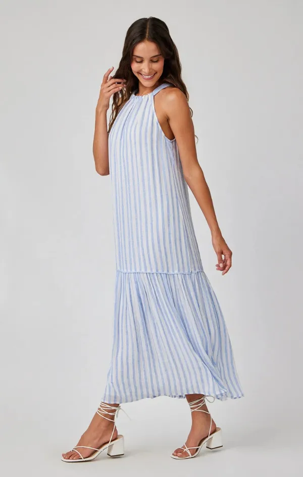 Tiered Contrast Maxi Dress Easy Lovely
