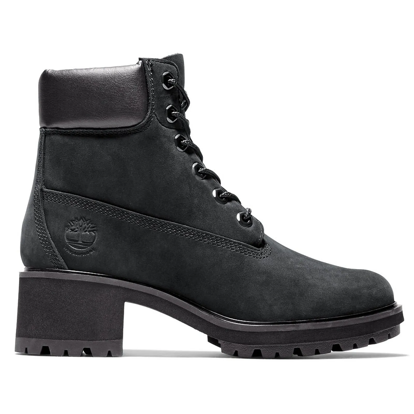 Flex Groove Engineering Timberland Kinsley 6 Inch Leather Women's Ankle Black Boots