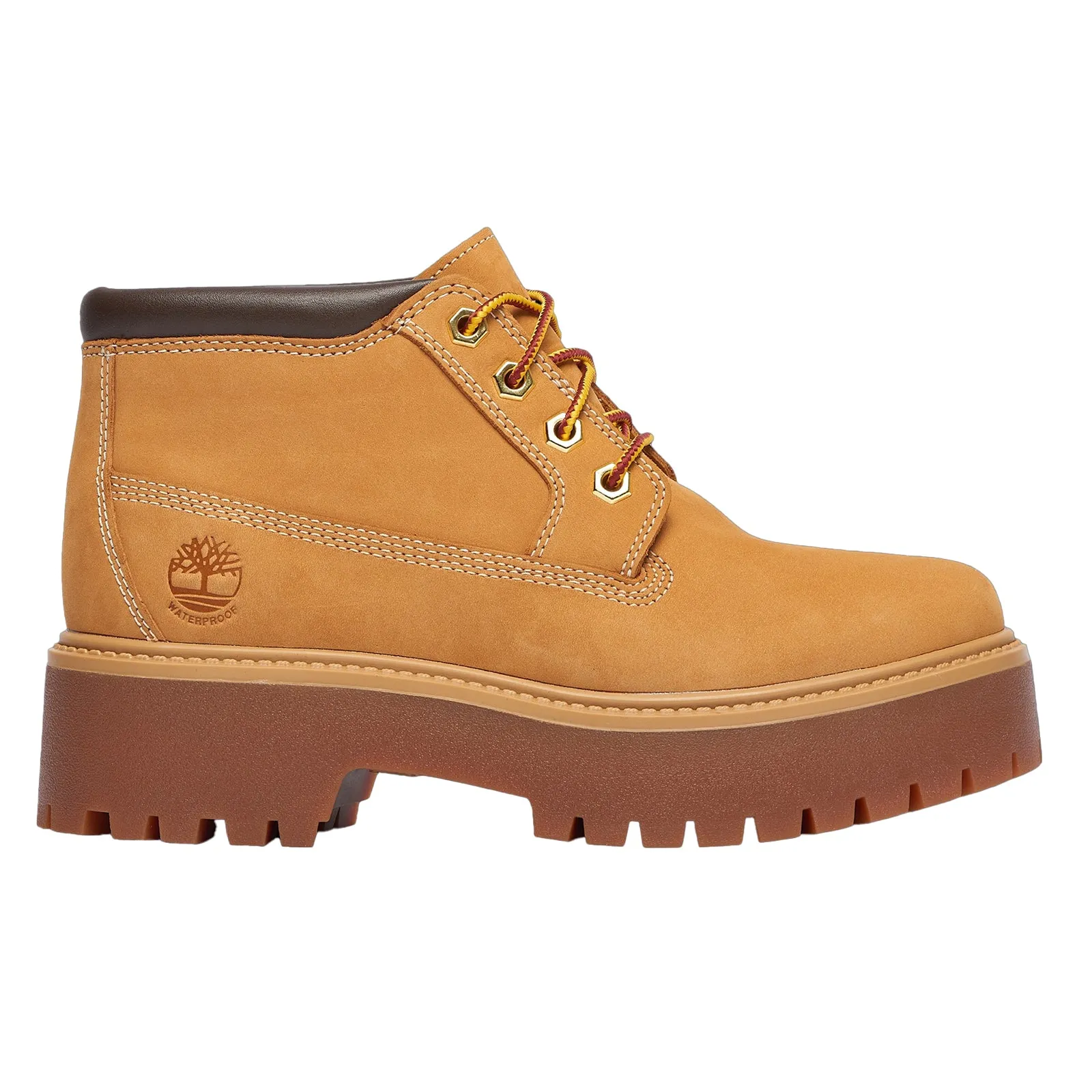 Padded Interior Outdoor Explorer Rural Terrain Timberland Stone Street Mid Lace Leather Women's Ankle Wheat Boots