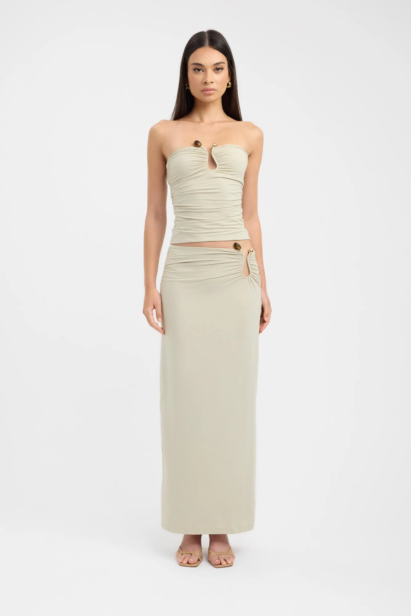 Subtle Details Tayla Trim Maxi Skirt