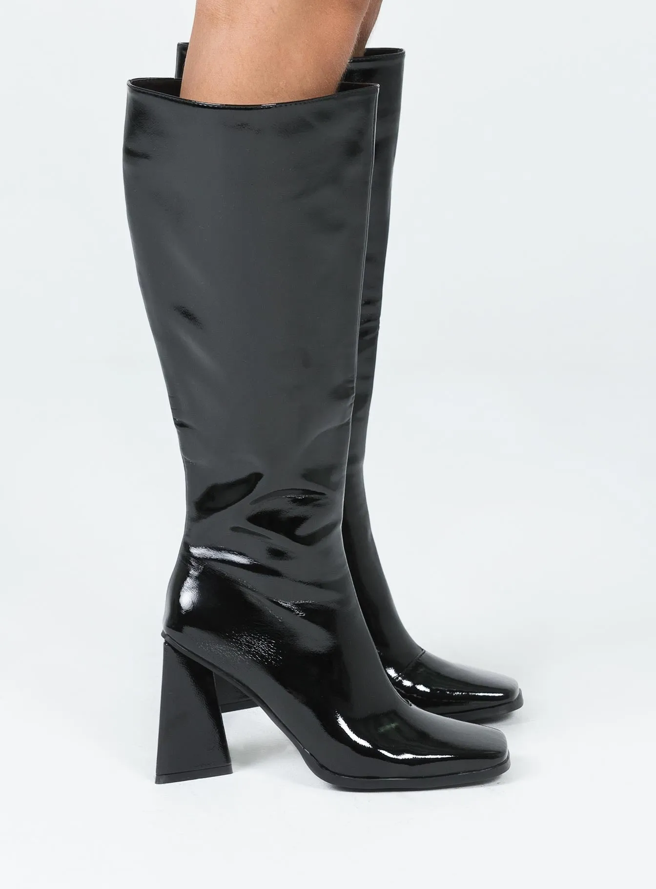 Allegiance Boots Black mesh material