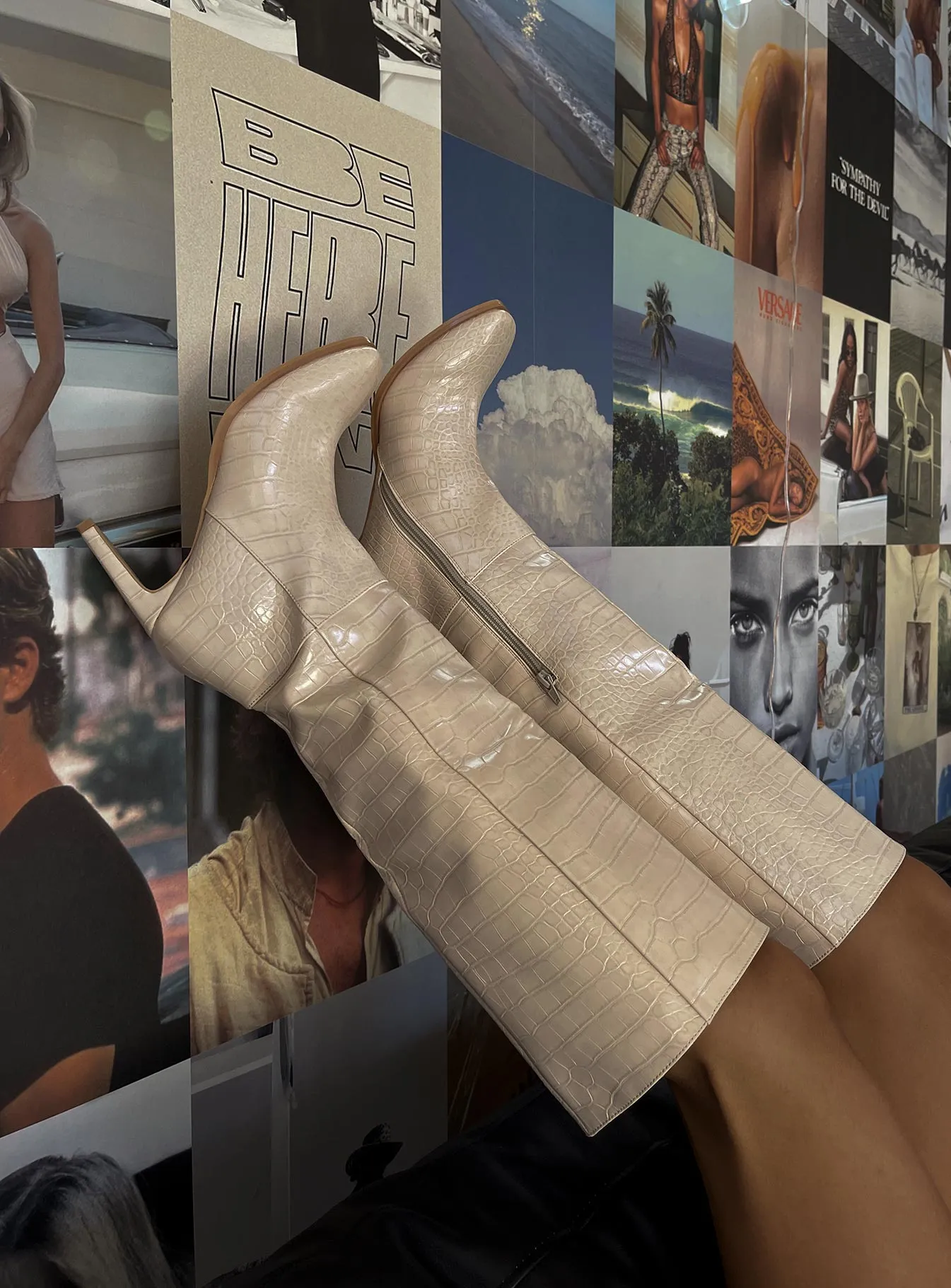 Torrance Boots Bone Skater Chic