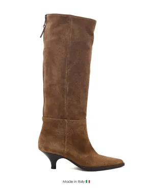 Neutral Foot Alignment Elasticated E4351 Brown Walnut Boot Leather