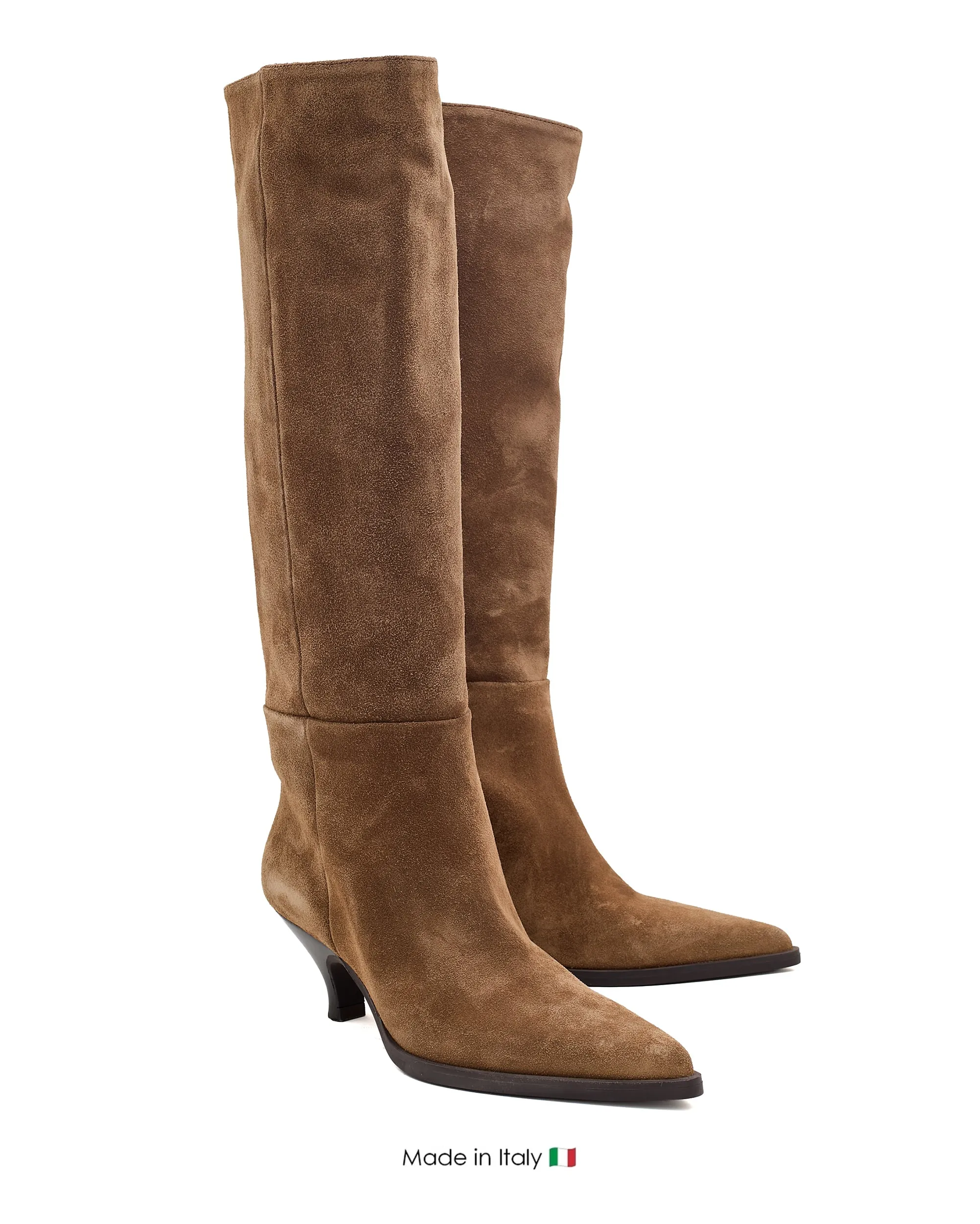 E4351 Brown Walnut Boot Leather Music Fan