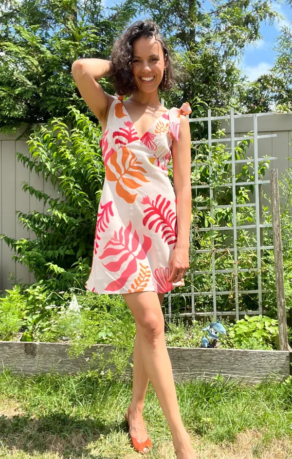 Casual Waist Art Soul Coral Reef Tie Strap Mini