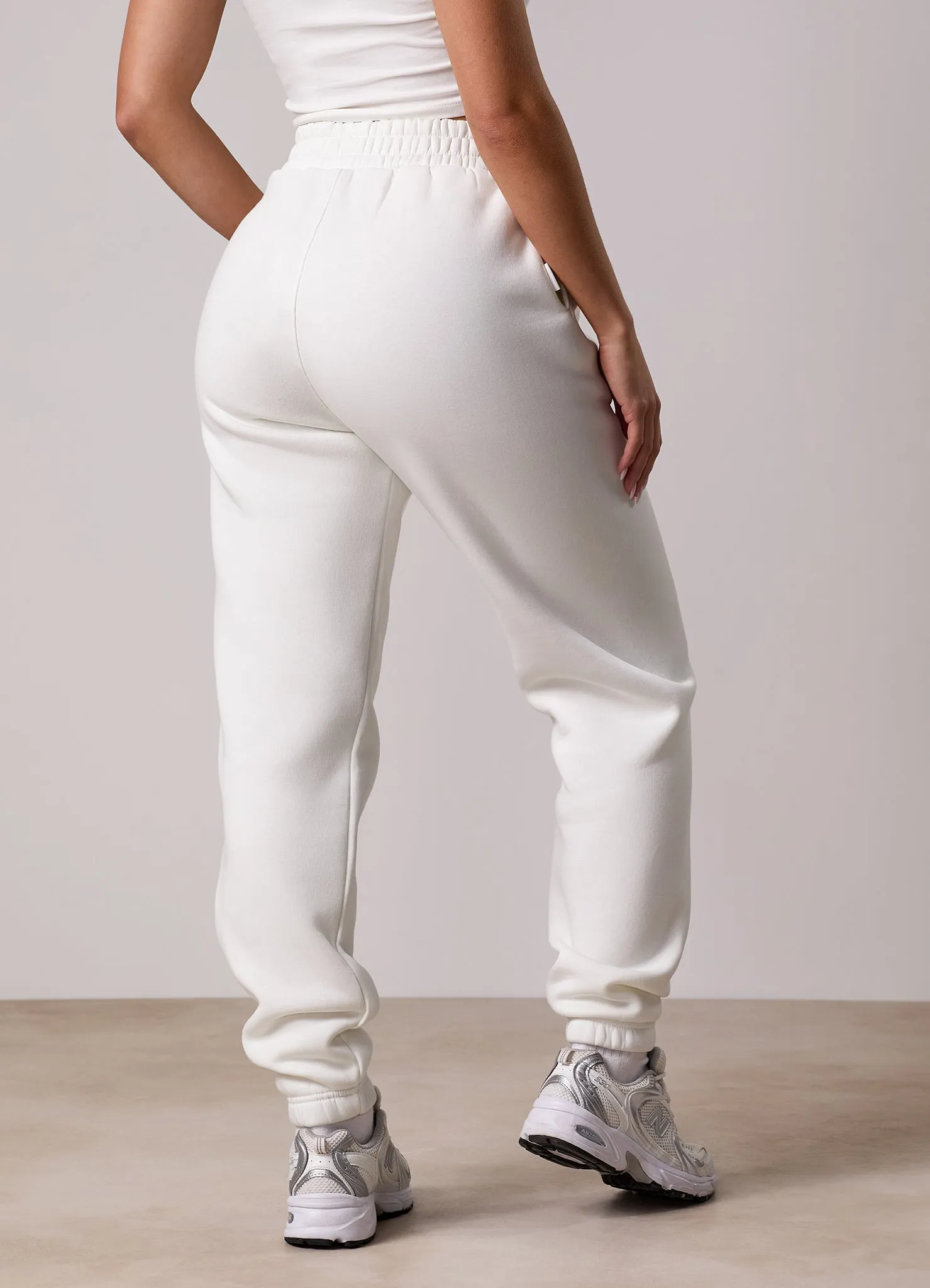 Elastic Cuff Easy Comfort Gym King 365 Boyfriend Jogger - Cream