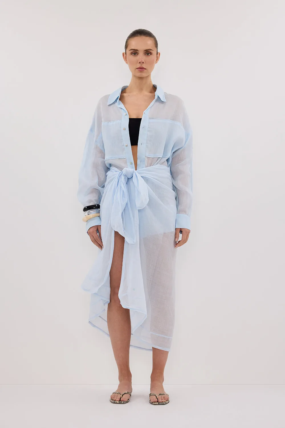 TROPEZ CORNFLOWER RAMIE SARONG Trendy Mood