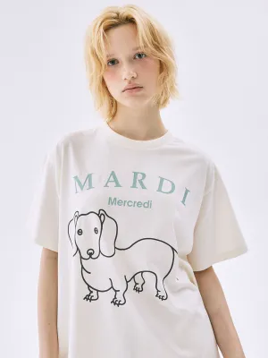 TSHIRT DDANJI CH.06_CREAM MOSSGREEN Layered Wear