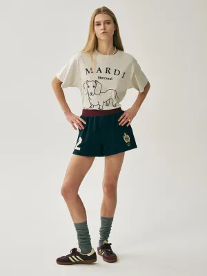 Relaxed Wearable TSHIRT DDANJI CH.06_OATMEAL NAVY