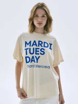 Versatile Comfort Style TSHIRT DU MARDI_BUTTER BLUE