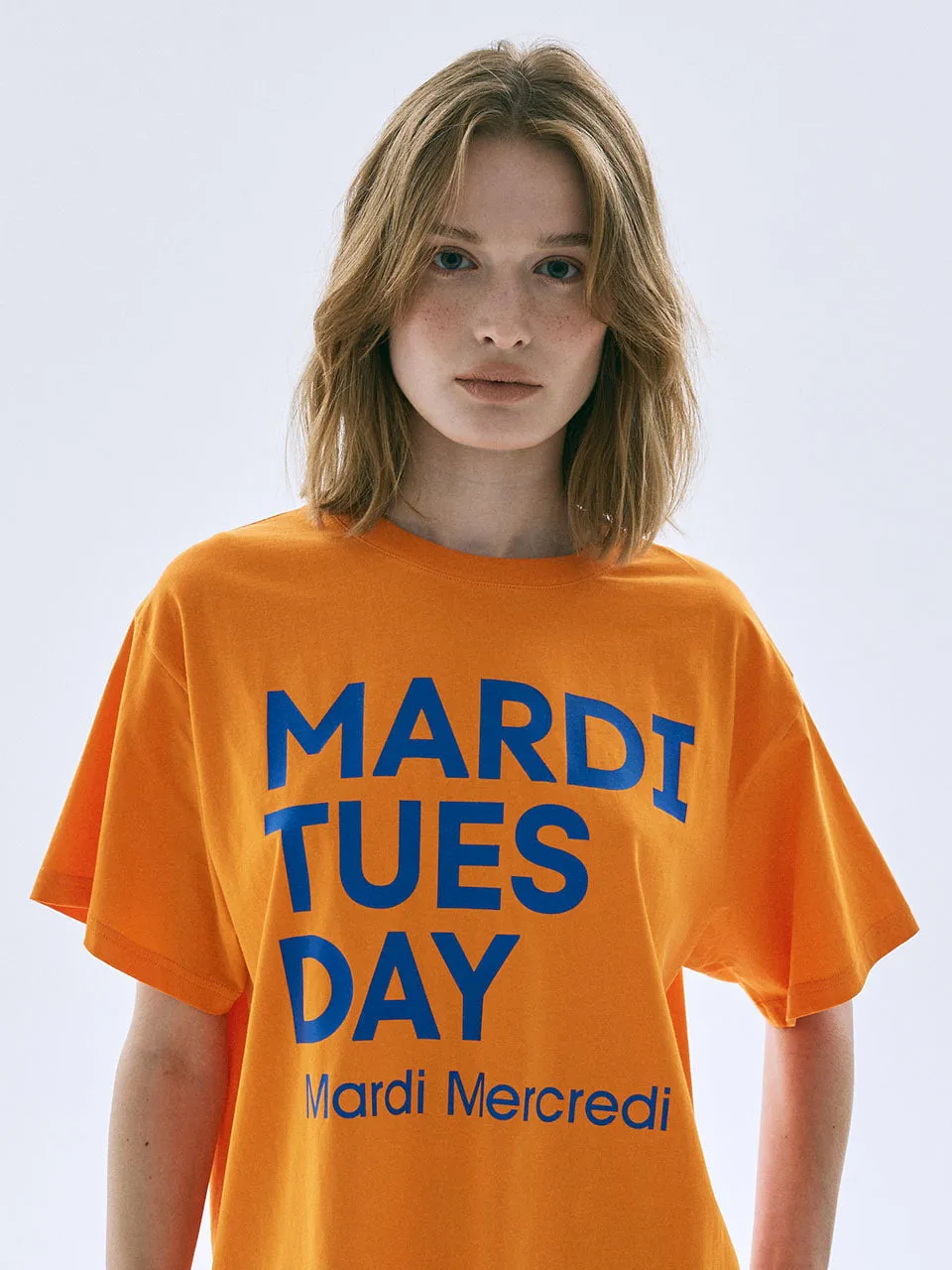 TSHIRT DU MARDI_ORANGE BLUE Outdoor Style Trend