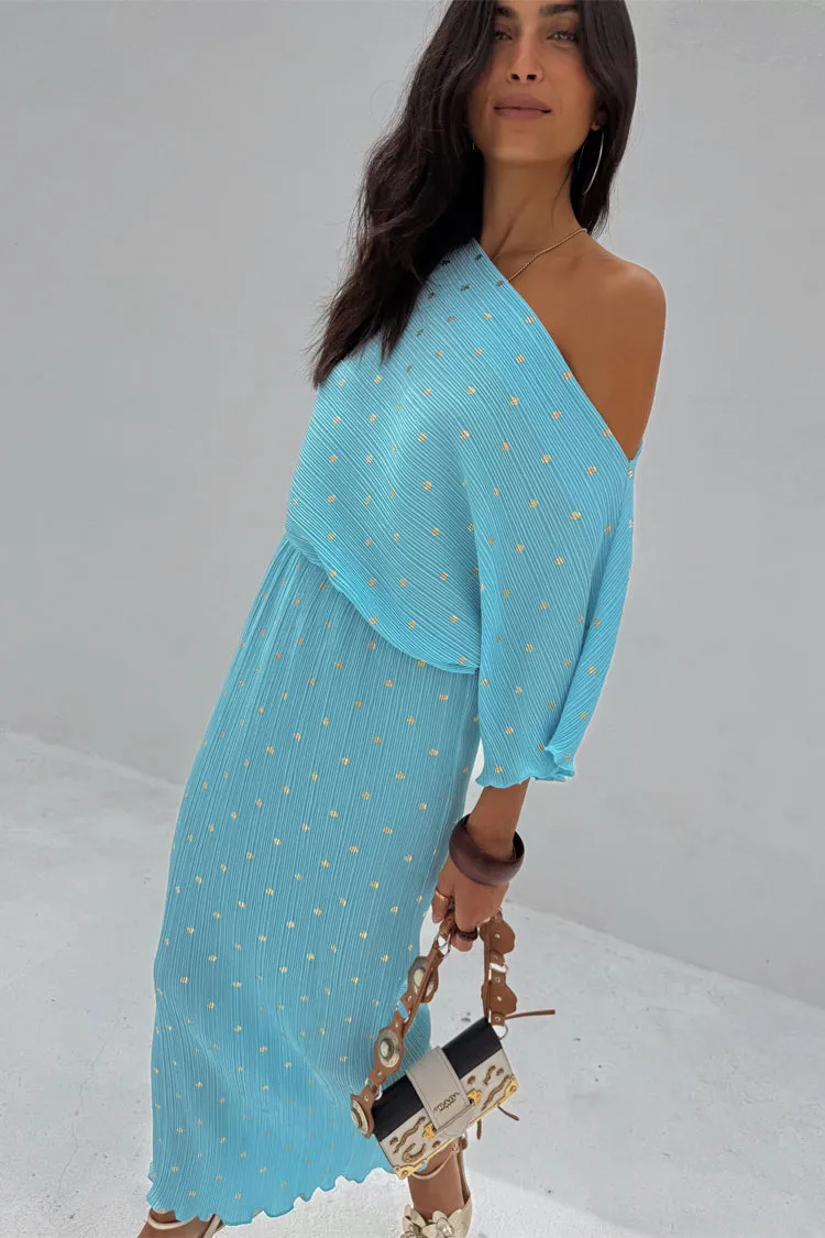 Turquoise Tilly Dress Draped Silhouette Night Appeal