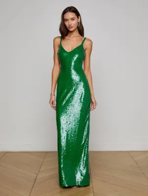 Karma Sequin Maxi Dress Comfortable fit for outings