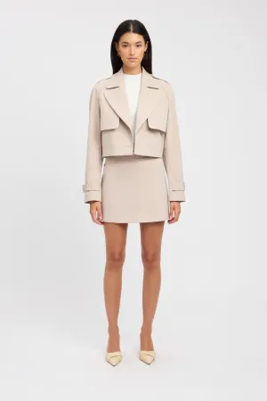 Berlin Cropped Trench Tear Resistant Panels Affordable Fashion