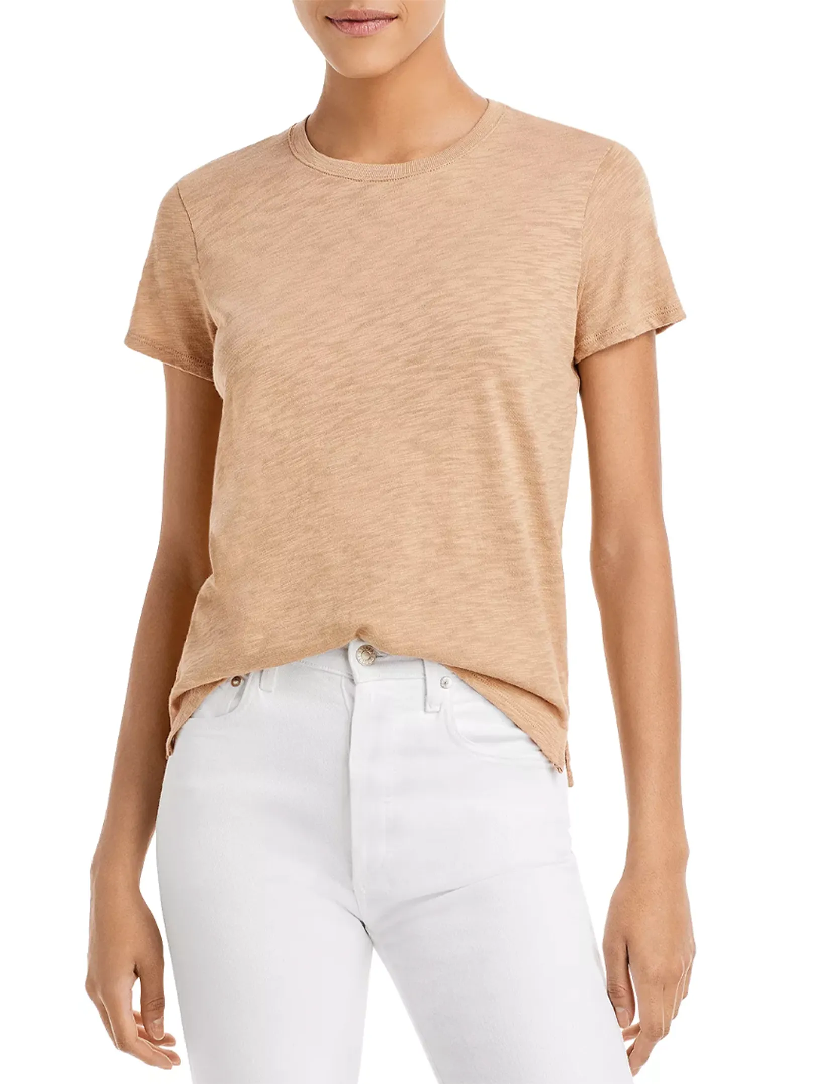 Schoolboy Crew Tee, Camel Casual Flex Design Weekend Comfort