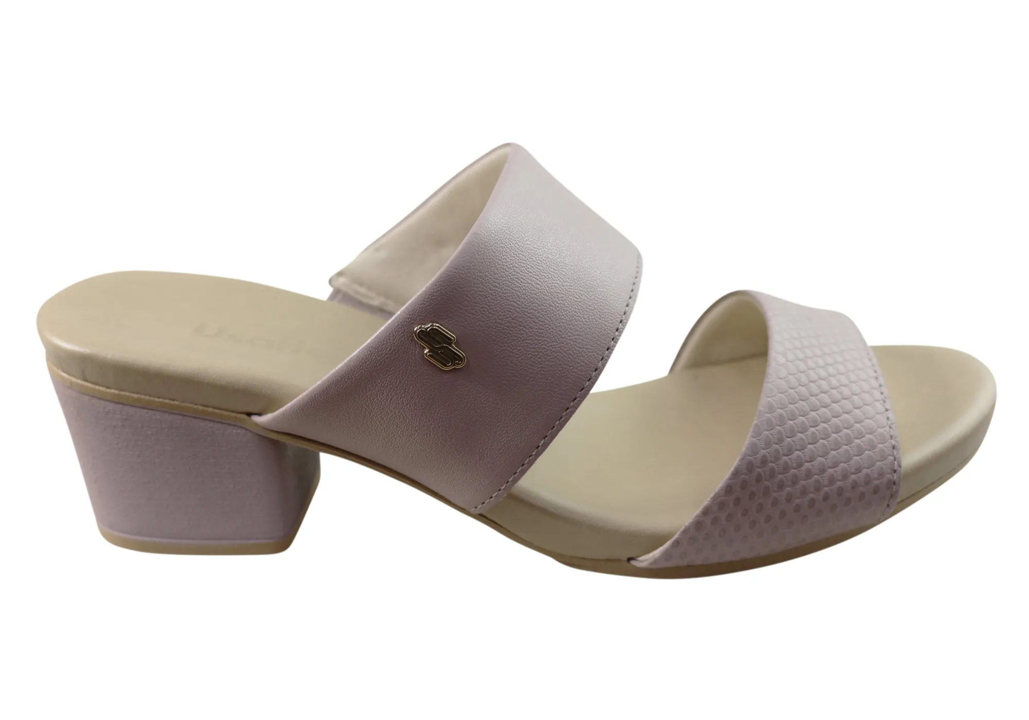 Trendy Sandals Clean Finish Usaflex Anita Womens Comfortable Leather Low Heel Slides Sandals